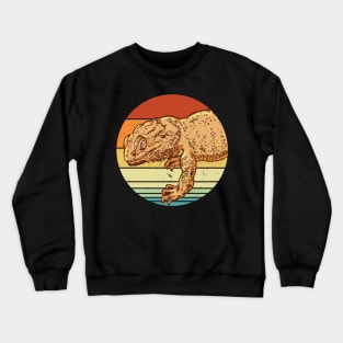 Vintage Retro Stile Pogona Lizard Bearded Dragon Crewneck Sweatshirt